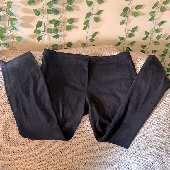 Fabrizio Gianni stretch velvety soft black slacks. Straight leg. Size 12 - Picture 1 of 1